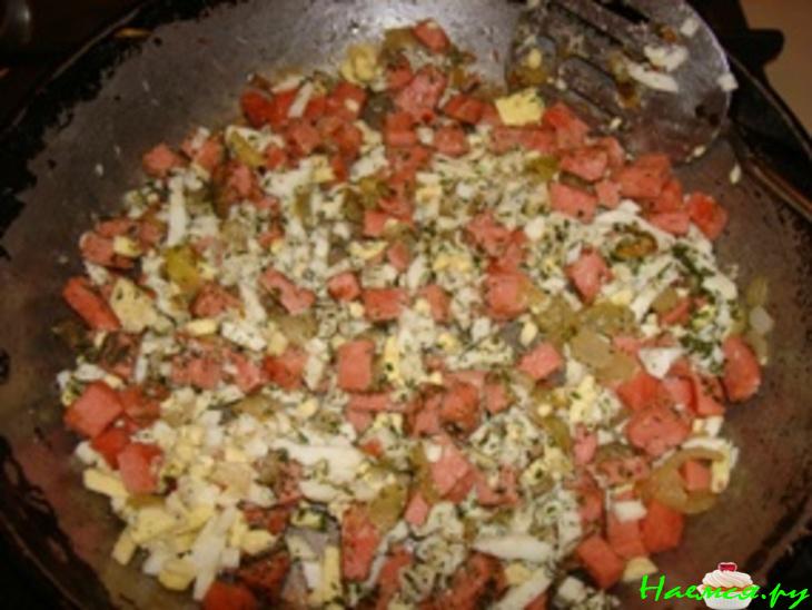 Рулет рисово-сырный