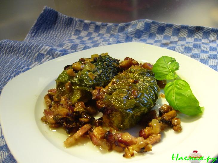 Голубцы из савойской капусты с рыбой