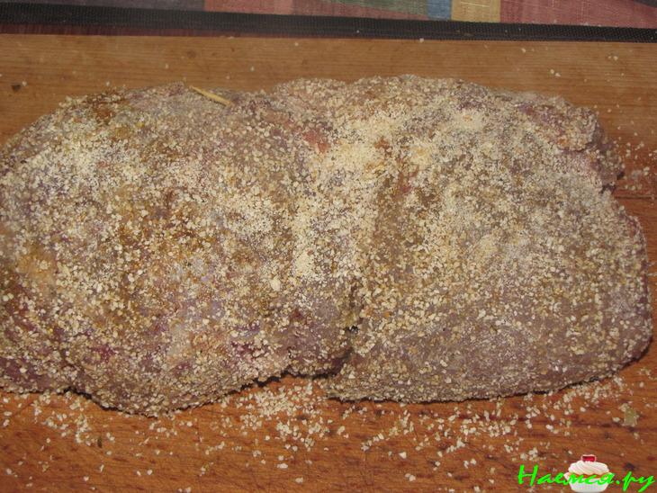 Рулетиз куриного филе и говядины с шампиньонами Рулетиз куриного филе и говядины с шампиньонами