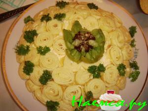 Салат "Шарлотка" с блинчиками