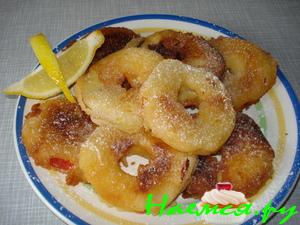 Пончики с яблоками