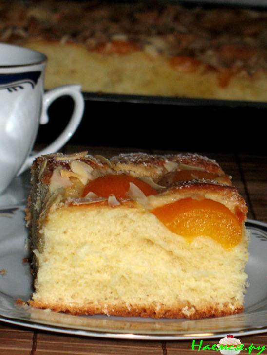 Абрикосово-масляный пирог (Aprikosen-Butterkuchen) Абрикосово-масляный пирог (Aprikosen-Butterkuchen)