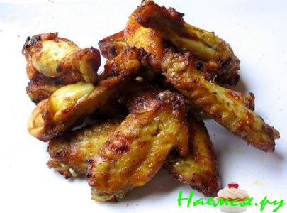 Хрустящие куриные крылышки в пиве