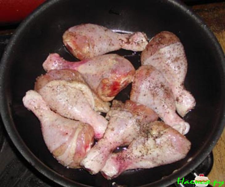 Куриные ножки в слоёных "мешочках"