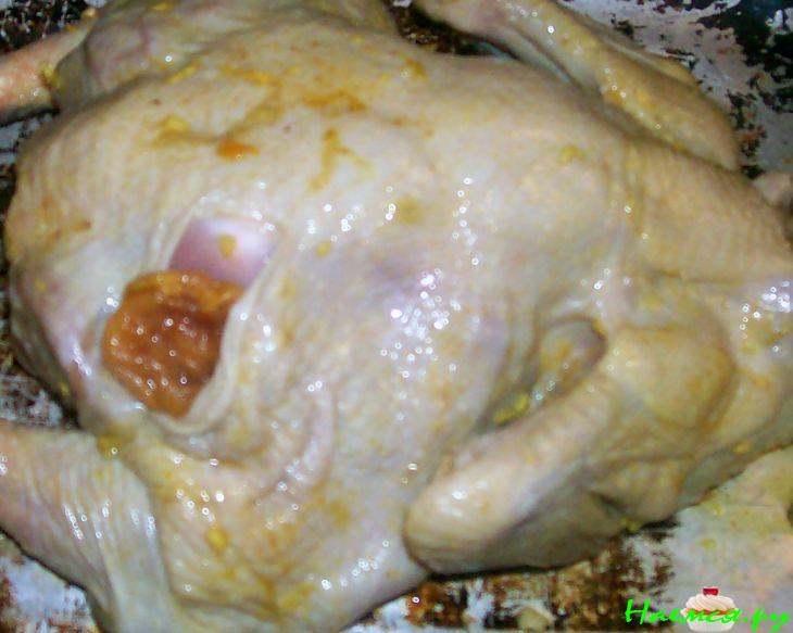 "Золотая" курочка с курагой