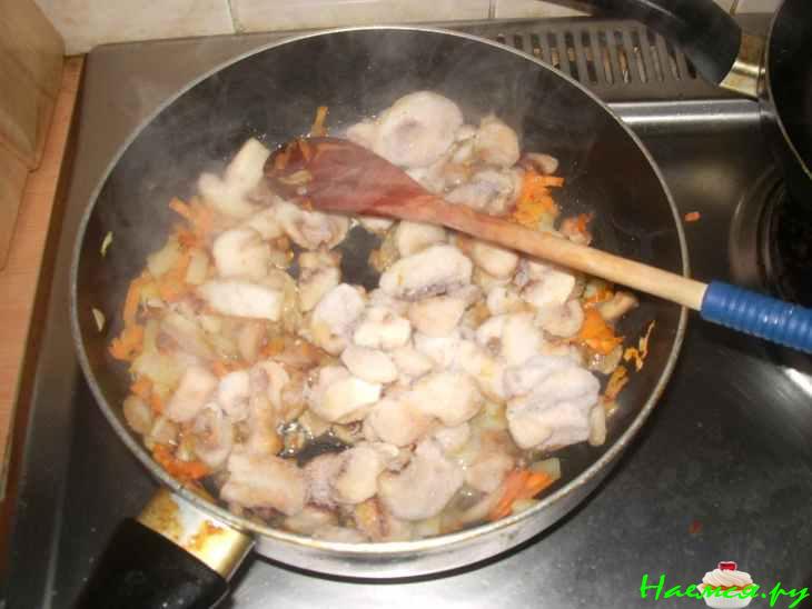 Суп грибной с бараниной