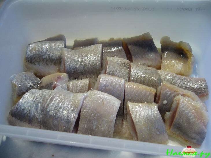 Селедочный салат с редиской