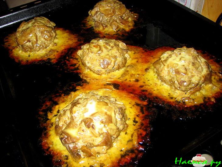 Котлеты в шапочках Котлеты в шапочках