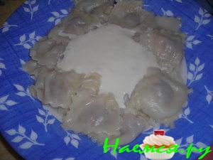 Равиоли с сырным соусом