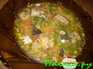 Горохово-рыбный суп