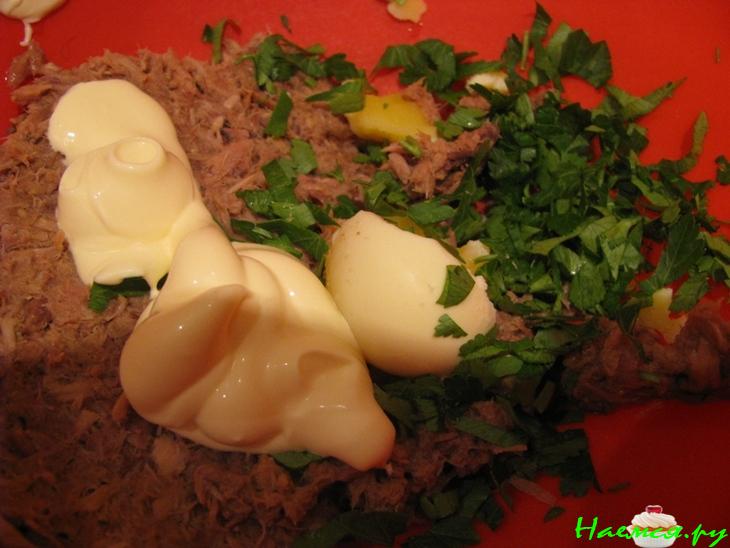 Салат с тунцом "Розочка" Салат с тунцом "Розочка"