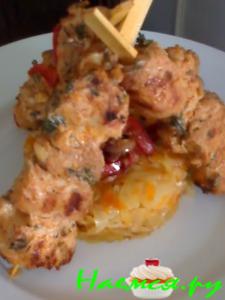 Шашлычки из индюшачьей или куриной грудки