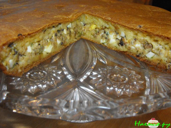 Пирог с тунцом, яйцом и сыром Пирог с тунцом, яйцом и сыром