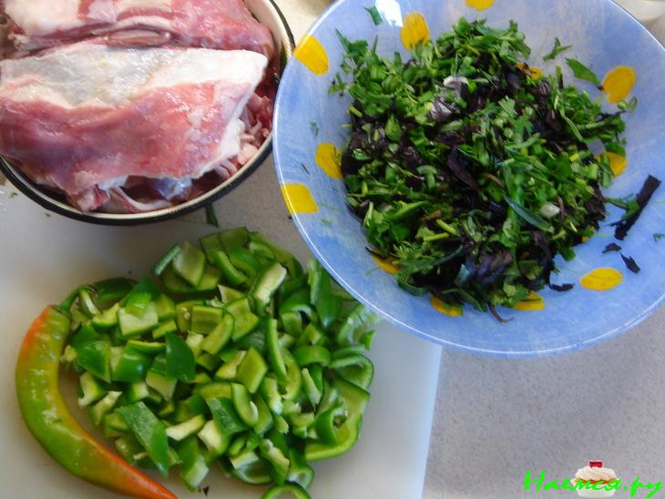 Чакапули из баранины с зеленью Чакапули из баранины с зеленью