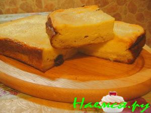 Творожно-клубничная запеканка