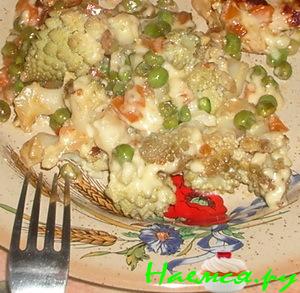 Капуста "Романеско" в сырном соусе Капуста "Романеско" в сырном соусе