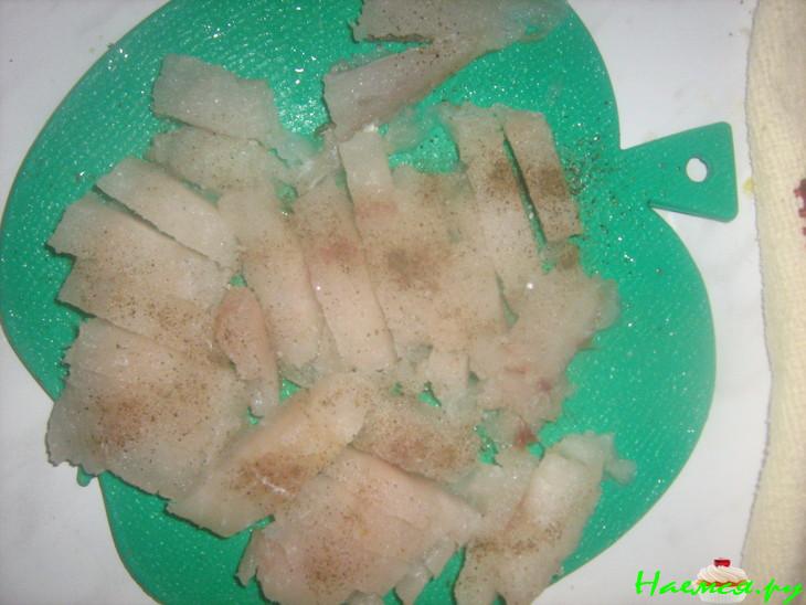 Слоеный рыбный пирог с картофелем