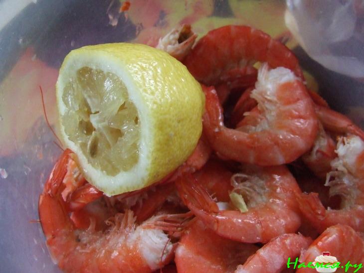 Креветки, приготовленные на открытом огне