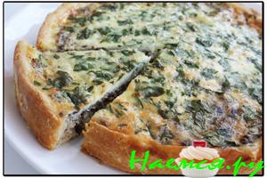 Пирог с консервированной рыбой и луком