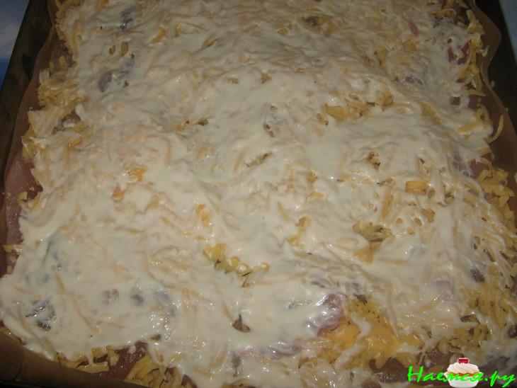 Куриная отбивная в майонезе с чесноком Куриная отбивная в майонезе с чесноком