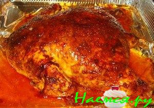 Фаршированная курица без костей Фаршированная курица без костей