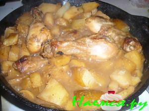 Пряная курочка с картофелем