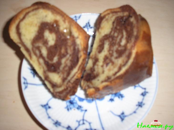 Кекс 'Зебра' на сметане Кекс 'Зебра' на сметане