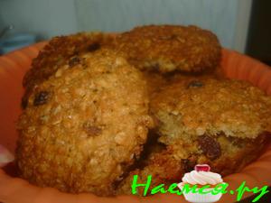 Печенье овсяное с изюмчиком