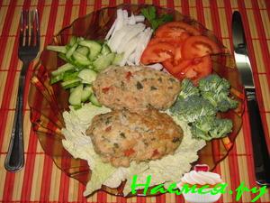 Куриные котлеты с овощами "Дебют"