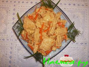 Салат по-корейски со спаржей