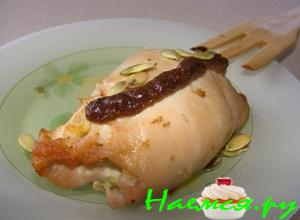 Куриные отбивные с начинкой