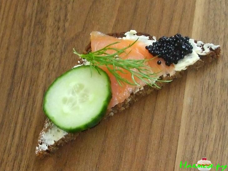 Бутерброды "Ржаные треугольники"