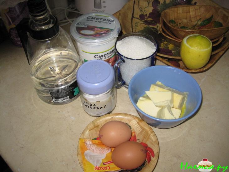 Песочный пирог с ревнем