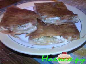 Хачапури с творогом и брынзой