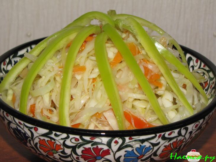 Капуста остренькая в маринаде