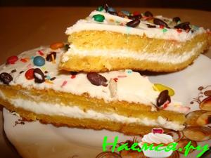 Легкий быстрый тыквенный тортик (для домашнего пользования)