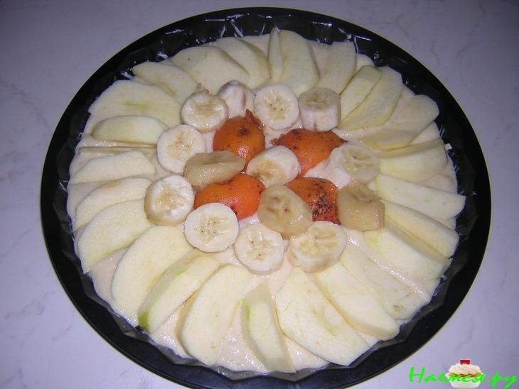 Манник с творожно-фруктовой начинкой Манник с творожно-фруктовой начинкой