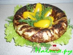 Пирог из семги