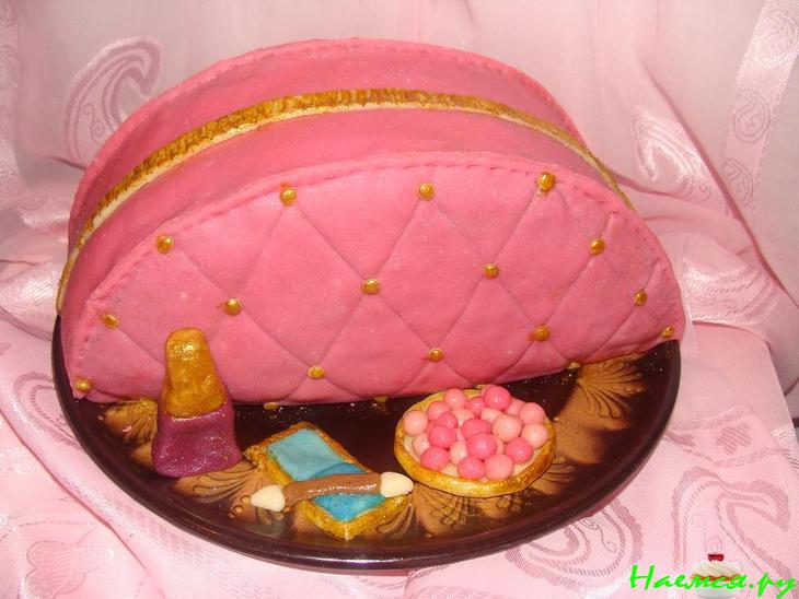 Торт "Косметичка для маленькой модницы"