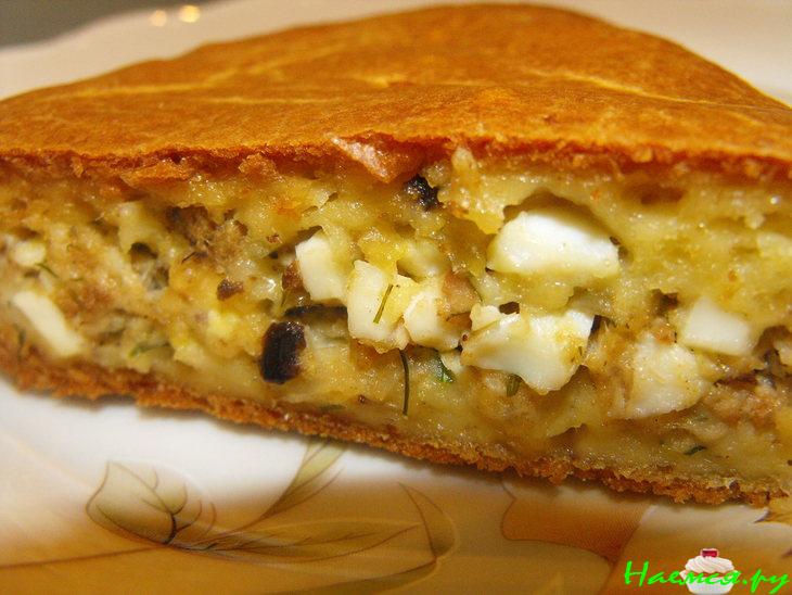 Пирог с тунцом, яйцом и сыром Пирог с тунцом, яйцом и сыром