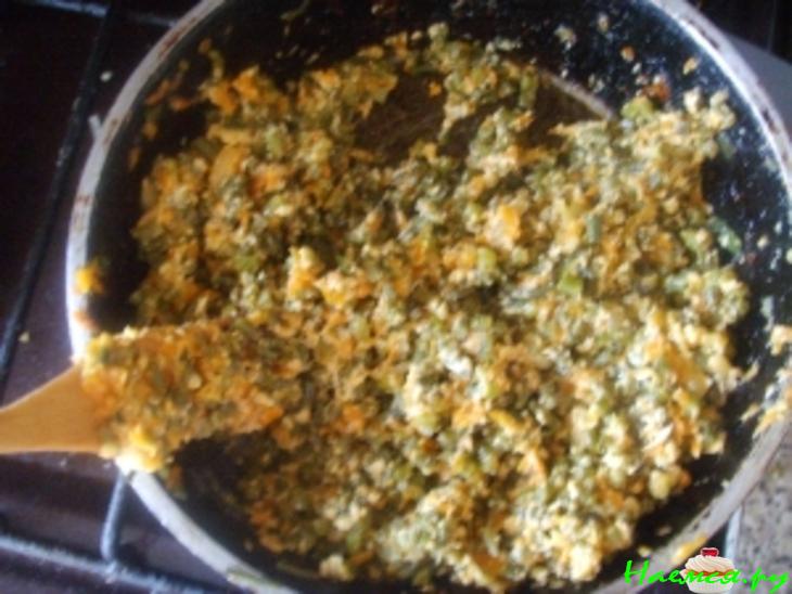 Гарнир из чесночных стрелочек