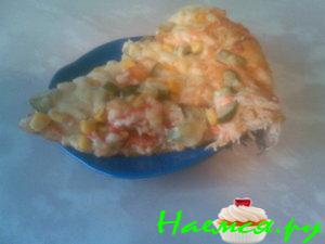 Пицца с крабами