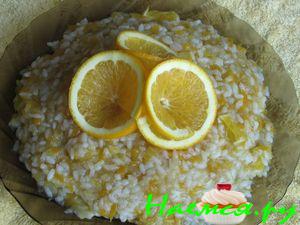 Кашка с яблоком, тыквой и апельсинкой