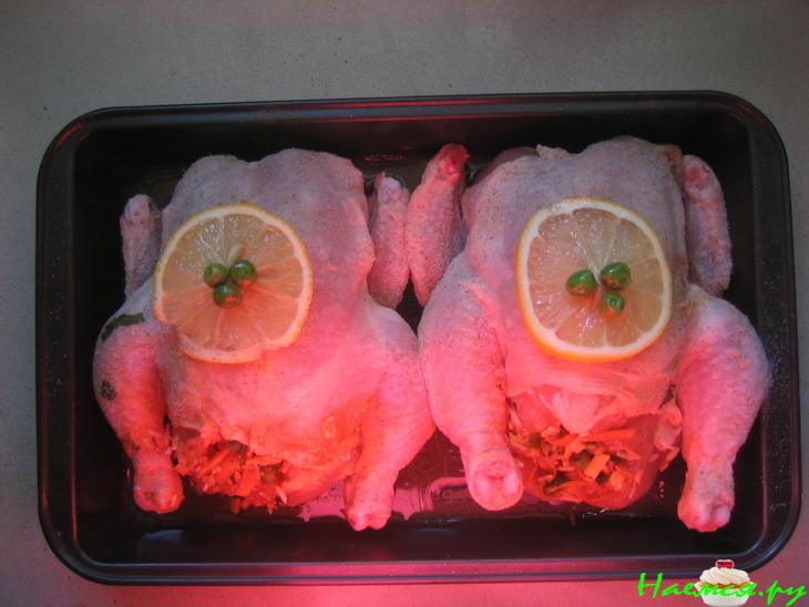 Фаршированные цыплята