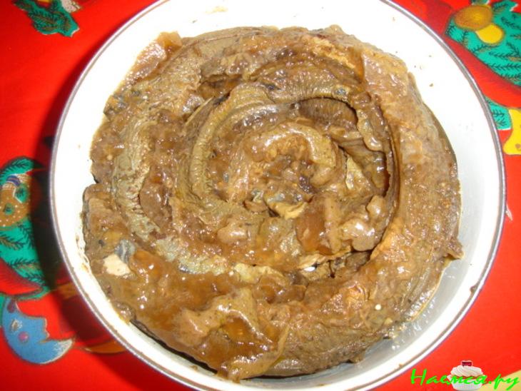 Минога в желе