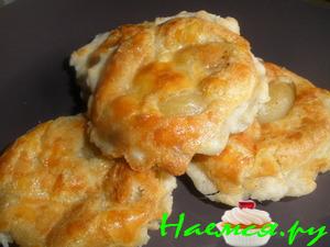 Сырные тарталетки с чесночным конфи