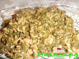 Шпинат с фаршем (турецкий вариант)