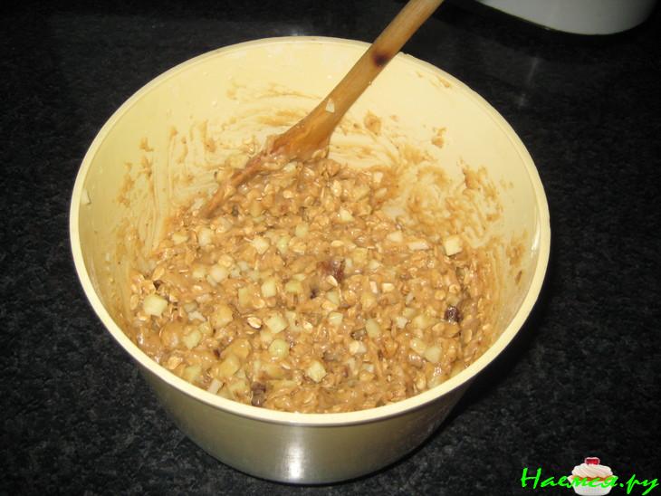 Овсяное печенье с зелеными яблоками