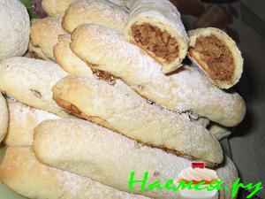 Трубочки "Папироски" с орехами