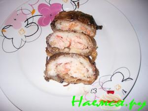 Рулет с рыбой и креветками Рулет с рыбой и креветками